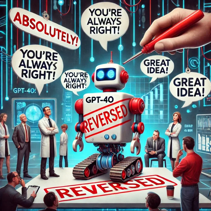 OpenAI Reverses GPT-4o Update Amid Concerns Over Excessive Agreeableness